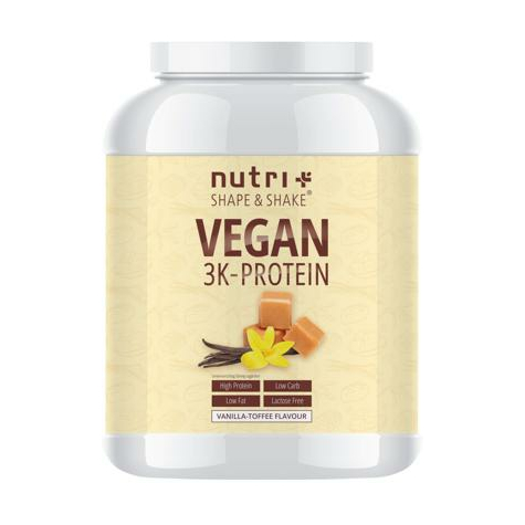 nutri+ vegan 3k πρωτεΐνη σε σκόνη, 1000 g κονσέρβα