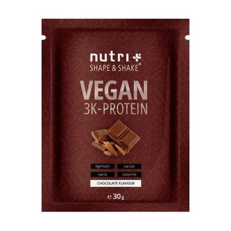 nutri+ vegan 3k πρωτεΐνη σε σκόνη, δείγμα 30 g