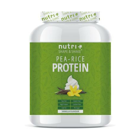 nutri+ vegan πρωτεΐνη ρυζιού μπιζελιού, 1000 g κονσέρβα