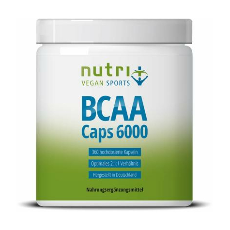 nutri+ vegan bcaa κάψουλες, 360 κάψουλες