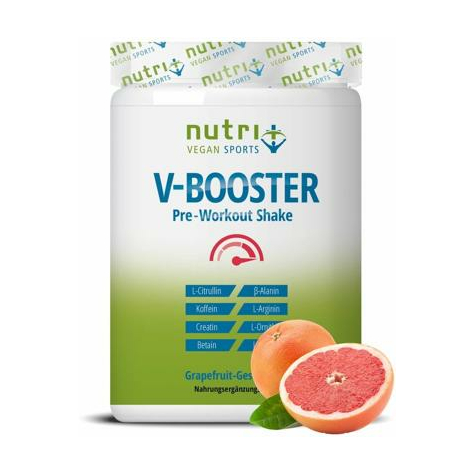 nutri+ vegan v-booster σκόνη, 500 g κονσέρβα