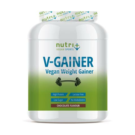 nutri+ vegan v-gainer σκόνη, 2000 g κονσέρβα