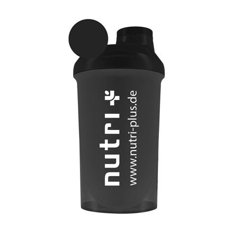 nutri+ classic protein+ fitness shaker, μαύρο καπνιστό