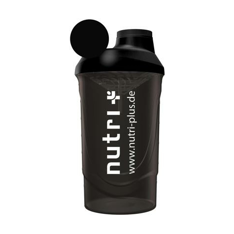 nutri+ classic protein+ fitness shaker, μαύρο καπνιστό