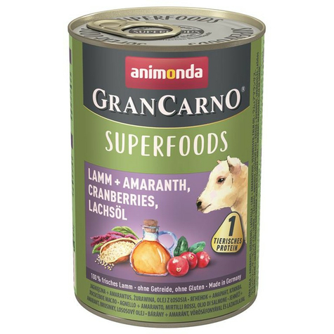 animonda dog grancarno,grancarno superf. αρνί 400gd