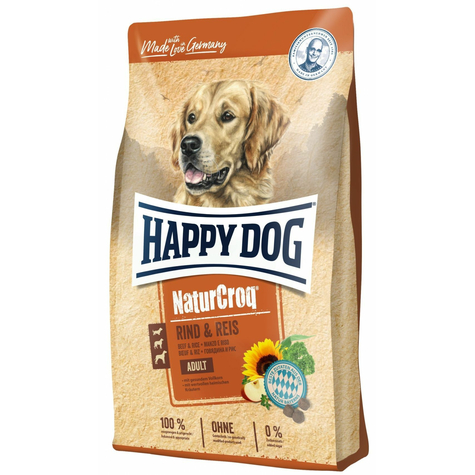 happy dog,hd naturcroq beef+rice 15kg