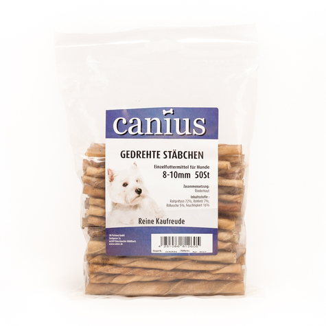 canius σνακ, canius στριμμένα sticks.8-10mm 50st