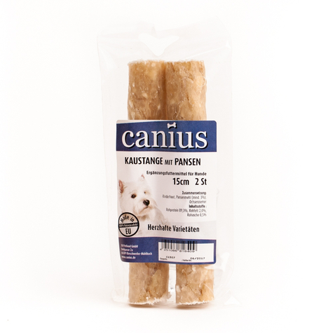 canius snacks,can.chewing stick rumen 15cm 2er