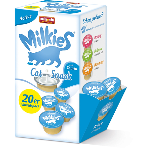 animonda σνακ για γάτες, ani milkie activetaurin 20x15g