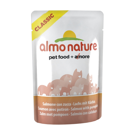 almo nature,almonature σολομός-κολοκύθα 55gp