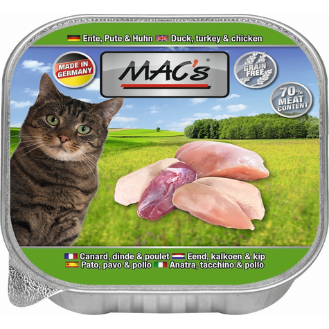 mac's,macs cat πάπια-γαλοπούλα-κοτόπουλο 85gs