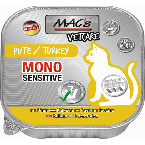 Mac's, macs cat vetc. mono turkey 100gs