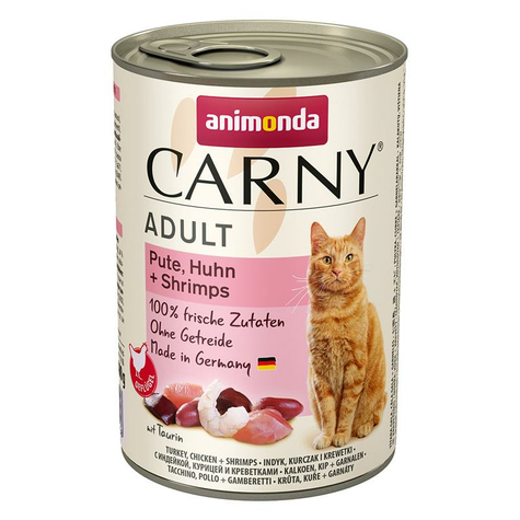 animonda γάτα carny, carny γαλοπούλα+κοτόπουλο+γαλιαρίδα 400gd