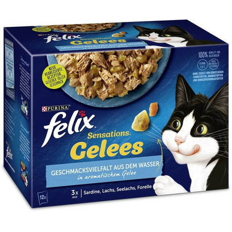 nestle cat,fel mp sens.jelly water 12x85gp