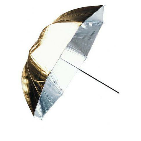 linkstar ομπρέλα puk-84gs ασημί/χρυσό 100 cm (αναστρέψιμη)