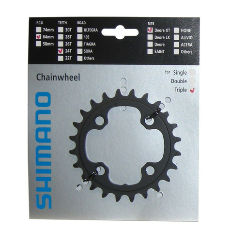 αλυσοδακτύλιος shimano 24 z. lk 4x64mm