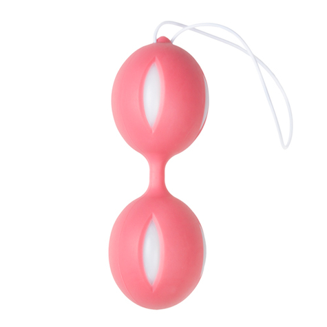 μπάλες αγάπης : wiggle duo cone ball ροζ/λευκό