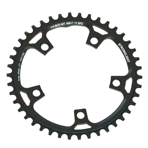 αλυσοδακτύλιος stronglight gravel f.sram