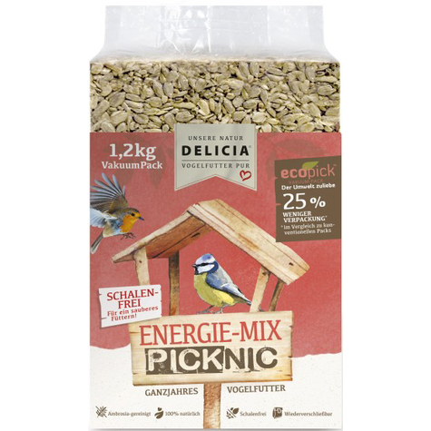 delicia energy mix picnic - συσκευασίες κενού 1,2kg