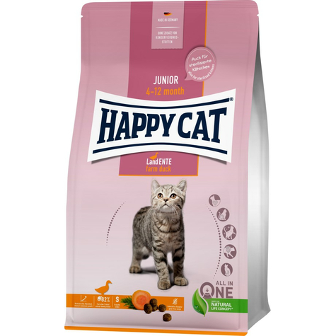 Happy Cat Young Junior Land Duck 1,3 Kg