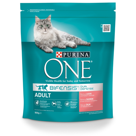 purina one bifensis ενηλίκων πλούσια σε σολομό 800g