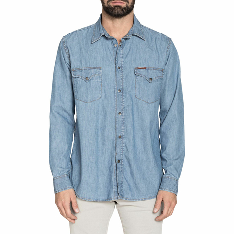 bekleidung & hemden & herren & carrera jeans & 205-1005a_500 & blau