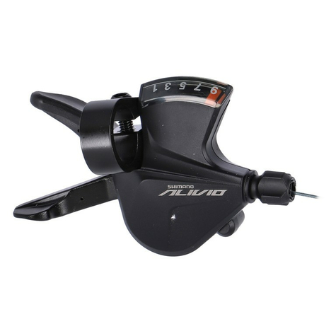 schalthebel shimano alivio sl-m3100r 9-fach, rechs, 2050mm, rapidfire,sw./si.