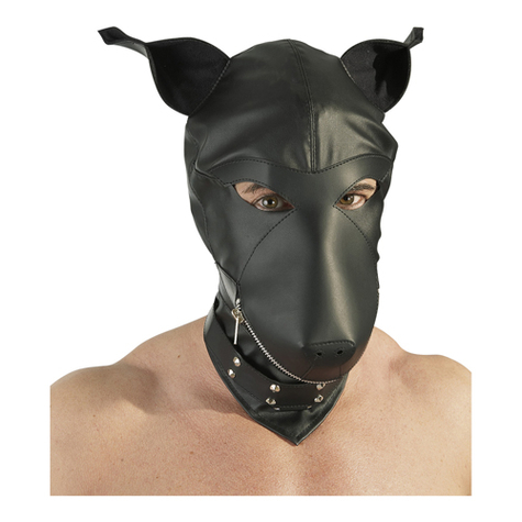 δερμάτινα ρούχα : Μάσκα σκύλου από ψεύτικο δέρμα