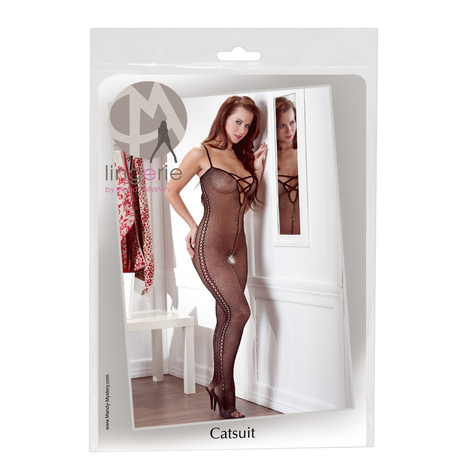 catsuit : body stocking μαύρο