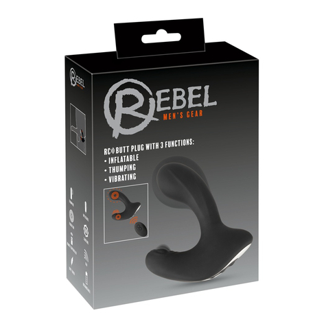 πρωκτικό βύσμα rebel rc butt plug με 3 func