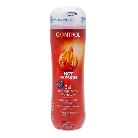 Control Hot Passion Gel μασάζ 3 σε 1