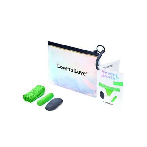 Love to Love - Secret Panty 2 - Panty Vibrator mit Fernbedienung - Πράσινο