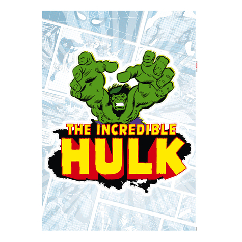 Τατουάζ τοίχου - Hulk Comic Classic - Μέγεθος 50 x 70 cm