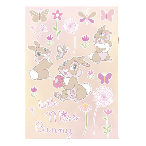 Τατουάζ τοίχου - Little Miss Bunny - μέγεθος 50 x 70 cm