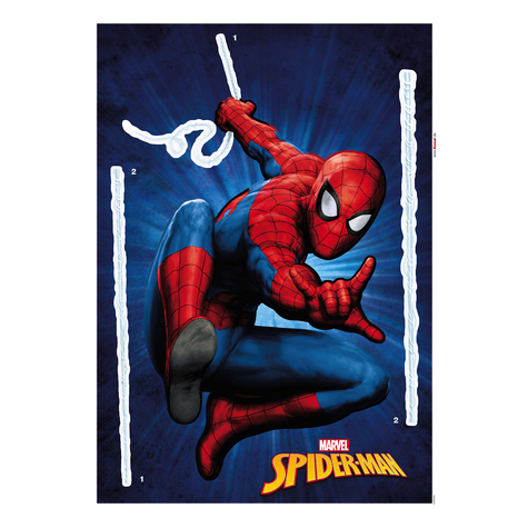 Τατουάζ τοίχου - Spider-Man - Μέγεθος: 50 x 70 cm