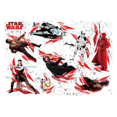 Τατουάζ τοίχου - Star Wars The Last Jedi - Μέγεθος 100 x 70 cm