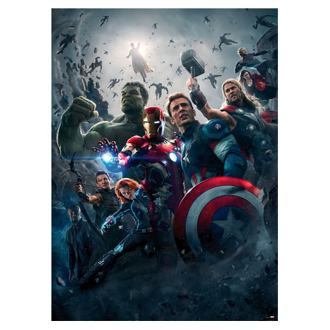 Χαρτί φωτογραφία ταπετσαρία - Αφίσα ταινίας Avengers Age of Ultron - Μέγεθος 184 x 254 cm
