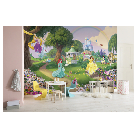 Χαρτί φωτογραφία ταπετσαρία - Disney Princess Rainbow - Μέγεθος 368 x 254 cm
