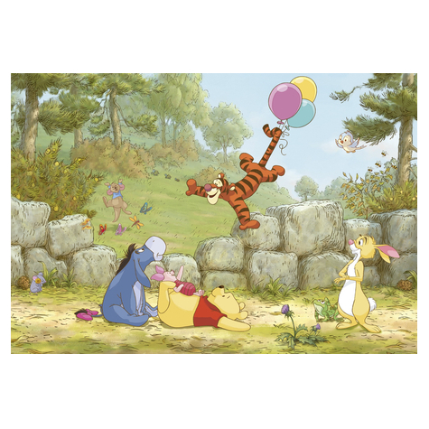 Χαρτί φωτογραφία ταπετσαρία - Winnie the Pooh Ballooning - Μέγεθος 368 x 254 cm