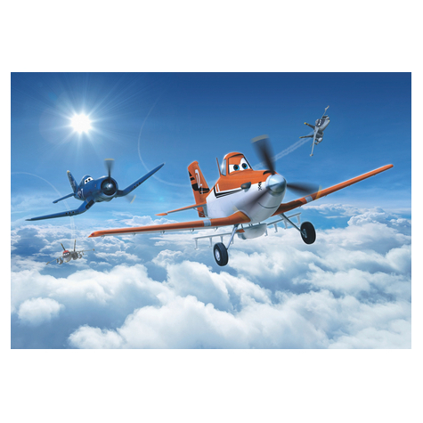 Χαρτί φωτογραφία ταπετσαρία - Αεροπλάνα πάνω από τα σύννεφα - Μέγεθος 368 x 254 cm