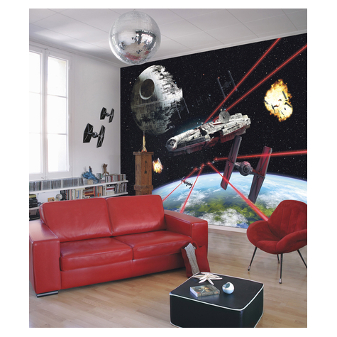 Χαρτί φωτογραφία ταπετσαρία - Star Wars Millennium Falcon - Μέγεθος 368 x 254 cm