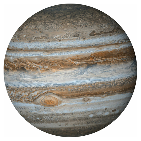 Αυτοκόλλητη Μη υφασμένη ταπετσαρία φωτογραφιών/τατουάζ τοίχου - Jupiter - μέγεθος 125 x 125 cm