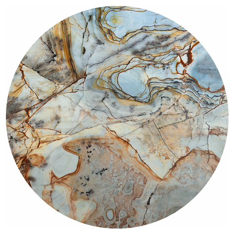 Αυτοκόλλητη Μη υφασμένη ταπετσαρία φωτογραφιών/τατουάζ τοίχου - Marble Sphere - μέγεθος 125 x 125 cm