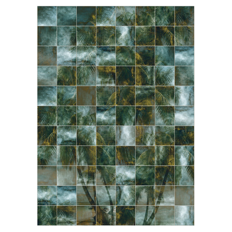Μη υφασμένη ταπετσαρία φωτογραφιών - Palm Puzzle - μέγεθος 200 x 280 cm