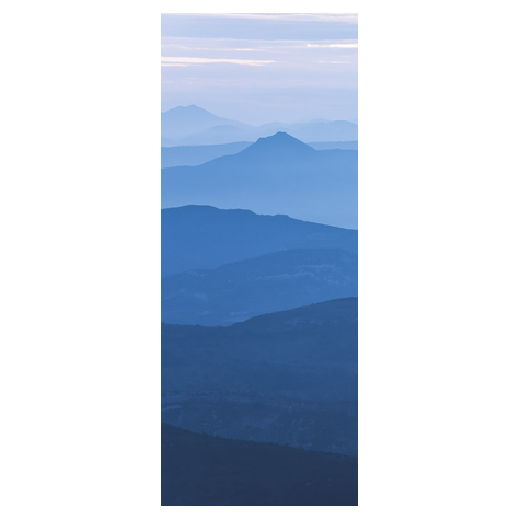 Μη υφασμένη ταπετσαρία φωτογραφιών - Μπλε βουνό - Μέγεθος 100 x 250 cm