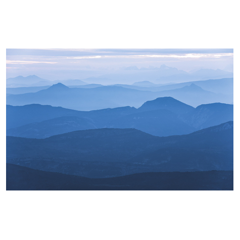 Μη υφασμένη ταπετσαρία φωτογραφιών - Μπλε βουνό - Μέγεθος 400 x 250 cm