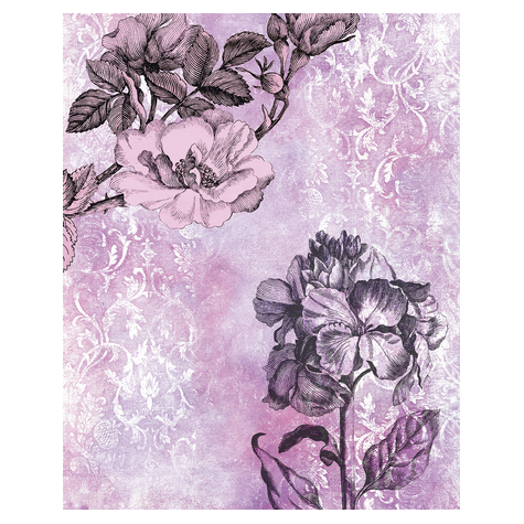 Μη υφασμένη ταπετσαρία φωτογραφιών - Μπαρόκ Ροζ - Μέγεθος 200 x 250 cm
