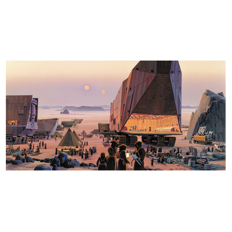 Μη υφασμένη ταπετσαρία φωτογραφιών - Star Wars Classic RMQ Java Market - Μέγεθος 500 x 250 cm
