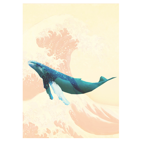 Μη υφασμένη ταπετσαρία φωτογραφιών - Whale Voyage - Μέγεθος 200 x 280 cm