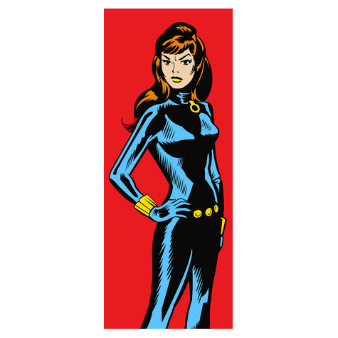 Μη υφασμένη ταπετσαρία φωτογραφιών - Marvel PowerUp Widow - Μέγεθος 100 x 250 cm